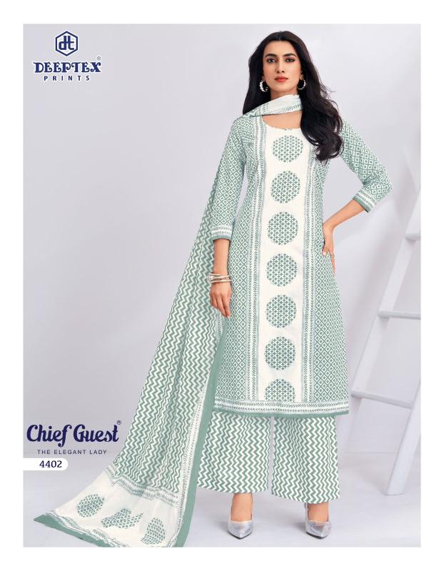 Deeptex chief guest vol-44 two top cotton dress material wholesale pune